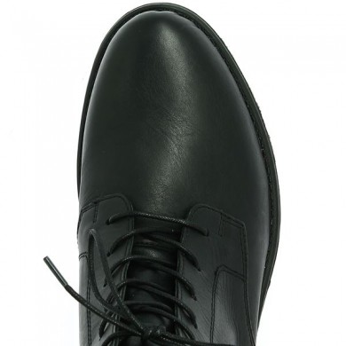 Black lace-up boots for women Remonte 42, 43, 44, 45, vue desssus