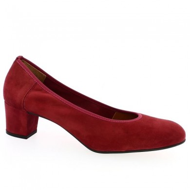 escarpins petit talon bordeaux shoesissime, vue profil