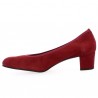 escarpin 42, 43, 44, 45 petit talon bordeaux, vue intérieure