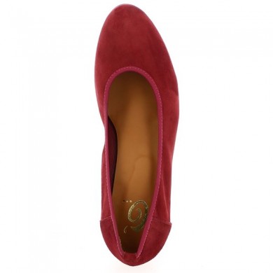 escarpins grande pointure petit talon bordeaux, vue dessus