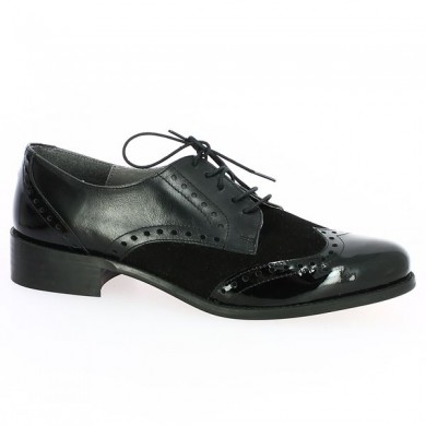 Shoesissime black derby large size, profile view