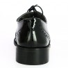 Dylan - Lace-up shoes in leather, patent and velvet for women - Derby Grande Taille Femme - Shoesissime