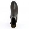 Bottines femme cuir taupe 43, 44, 45 Tamaris, vue coté