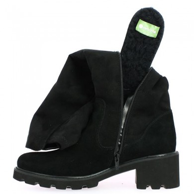 boots large size black removable sole small heel woman Remonte, view details
