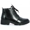 Bottines Vernies noires femme grande taille Shoesissime, vue coté
