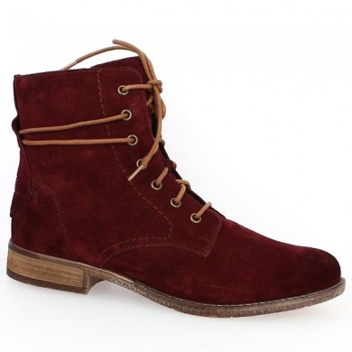 boots bordeaux femme 42, 43, 44, 45 Shoesissime, vue profil