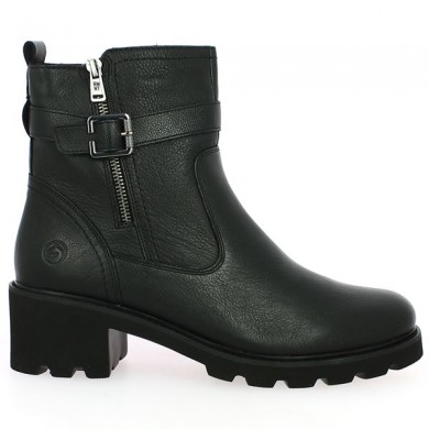 Boot with thick sole, notched in winter, large size, profile view