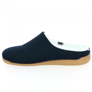 Shoesissime 42, 43, 44, 45 blue women's slippers, interior view