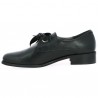 derby femme cuir noir grande pointure femme lacets ruban, vue intérieure