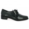 derby noir lacets ruban femme 42, 43, 44, 45, vue profil