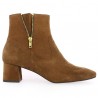 Cléo - Camel square toe boots - Women's Large Size Boots - Shoesissime