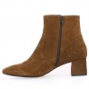 Cléo - Camel square toe boots - Women's Large Size Boots - Shoesissime