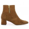 Cléo - Camel square toe boots - Women's Large Size Boots - Shoesissime