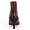 Charlène - Burgundy ankle boots small heel - Boots 42, 43, 44, 45 - Shoesissime