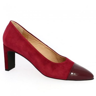Escarpin burgundy woman 42, 43, 44, 45 Shoesissime, profile view