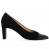Escarpin noir bout pointu vernis 42, 43, 44, 45 Shoesissime, vue coté