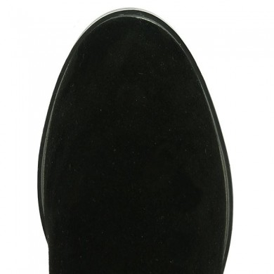 Agathe - D8387-02 Bottes Plate velours noir Remonte - Chaussures Remonte - Shoesissime