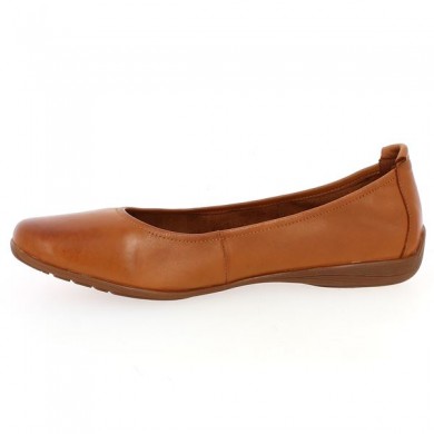 Florine Ballerine camel grande taille femme Fenja 01 Josef Seibel Shoesissime