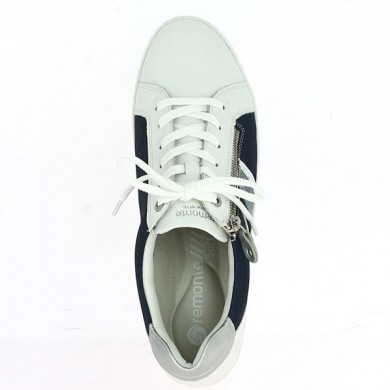 Blue and white sneakers large size woman Shoesissime, top view
