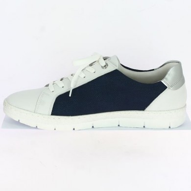 Women's blue and white sneakers 42, 43, 44, 45 Remonte, interior view