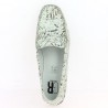chaussures grande taille confort Géo Reino blanc Shoesissime, vue dessus
