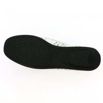 mocassin femme semelle souple femme grande taille, vue semelle
