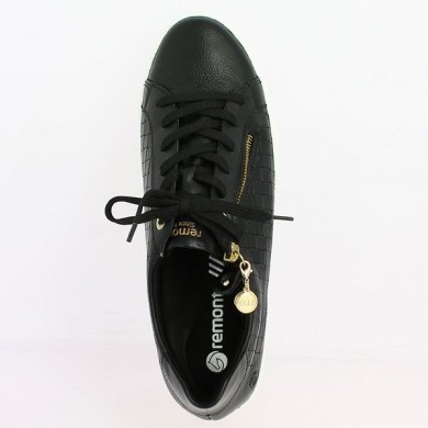 Black sneaker 42, 43, 44, 45 Remonte D0916-00 woman Shoesissime, top view
