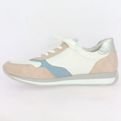 Remonte sneakers large size white blue pink Shoesissime, inside view