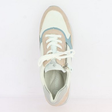 Remonte sneakers 42, 43, 44, 45 white blue pink Shoesissime, top view