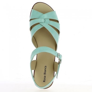 turquoise comfort sandal 42, 43, 44, 45 woman, top view