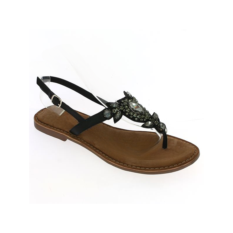 flat jewel sandal 42, 43, 44, 45, profile view