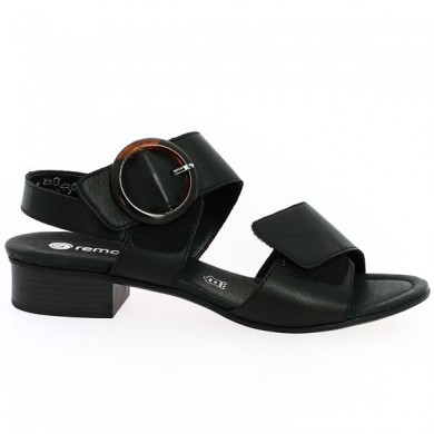 Sandal straps scratch 42, 43, 44, 45 black small heel woman, view details