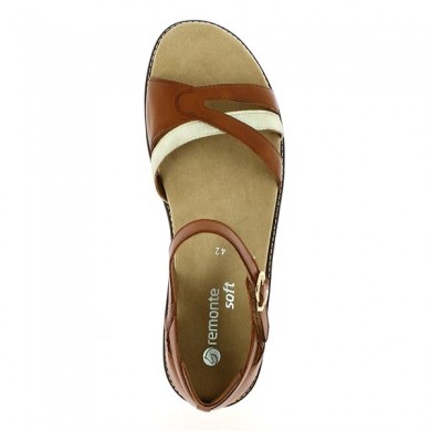 sandal remonte camel comfort heel counter 42, 43, 44, 45, interior view