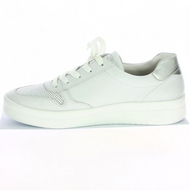 white fashion sneakers large size woman Shoesissime, inside view