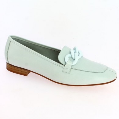 mocassin chaine blanc 42, 43, 44, 45 bout carré Folie's, vue profil