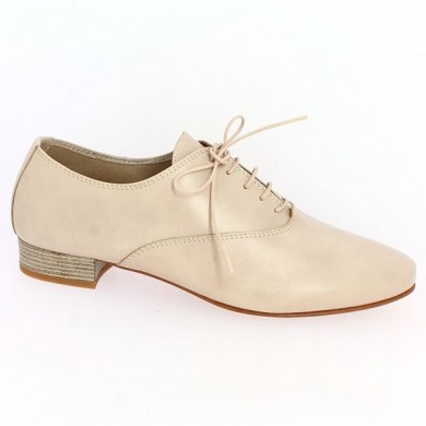 derby large size pink leather woman large size Folie's, profile view