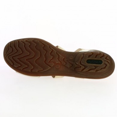 golden beige sandals R3666-60 elastic Remonte, sole view