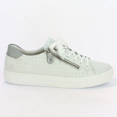 Remonte white sneakers big size Shoesissime, side view