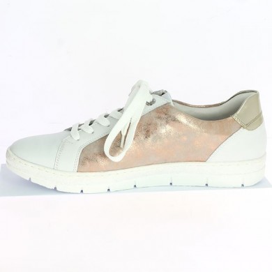 Remonte sneakers pink white large size, inside view