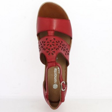 Remonte red shoe 42, 43, 44, 45 Shoesissime, top view