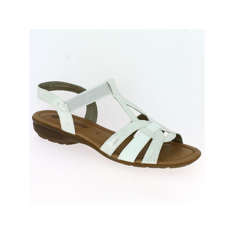 white Remonte comfort sandal large size R3664-9, profile view white Remonte comfort sandal large size R3664-9, profile view