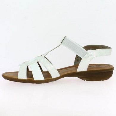 white comfort sandals big size Shoesissime, inside view