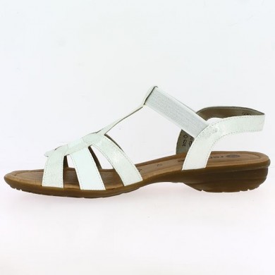 sandales  blanche confort grandes pointure  Shoesissime, vue intérieure