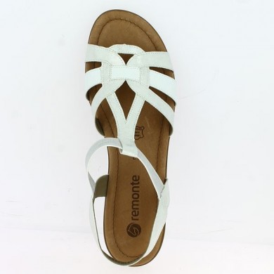comfort nude shoes 42, 43, 44, 45 Remonte white Shoesissime, top view