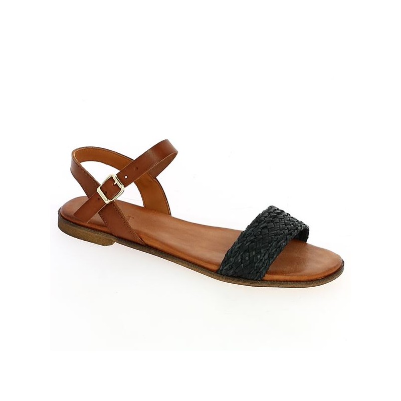 Sandale online plate noire