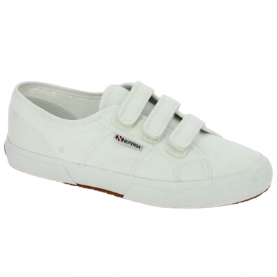 Superga blanche 2750 strap 42, 43, 44, 45, vue profil