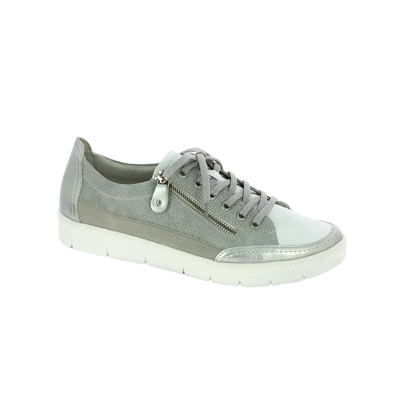 silver sneakers Remonte D5826-90, profile view