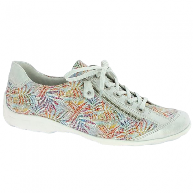 Multicolored sneakers R3435-93 large size, profile view