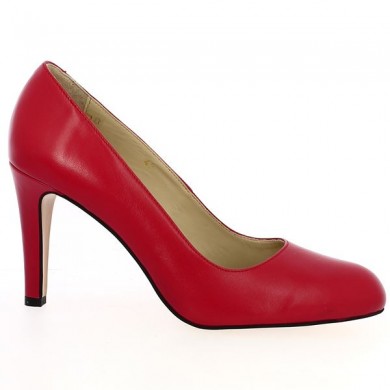 Lucie - Red leather pump