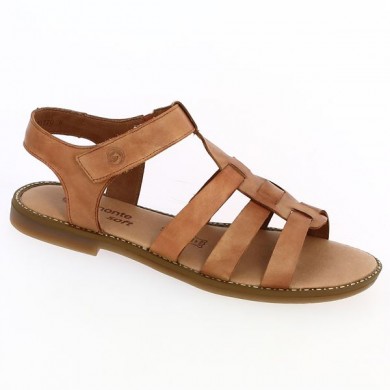 sandal remonte camel flat 42, 43, 44, 45, profile view